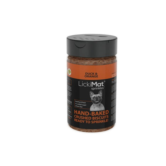 LickiMat Sprinkles Dog Duck & Orange 150g
