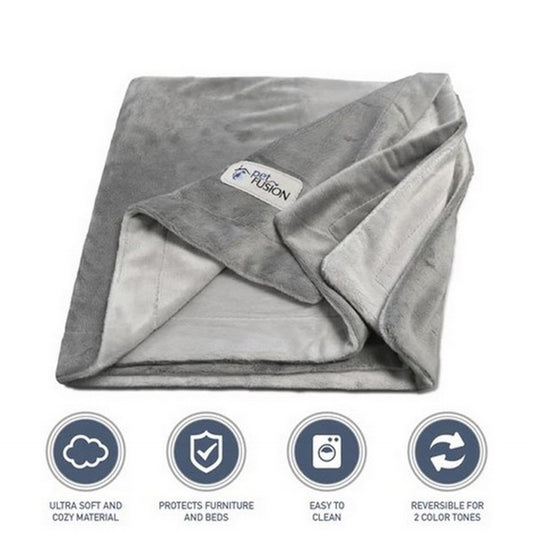 Pet Fusion Premium Pet Blanket Grey