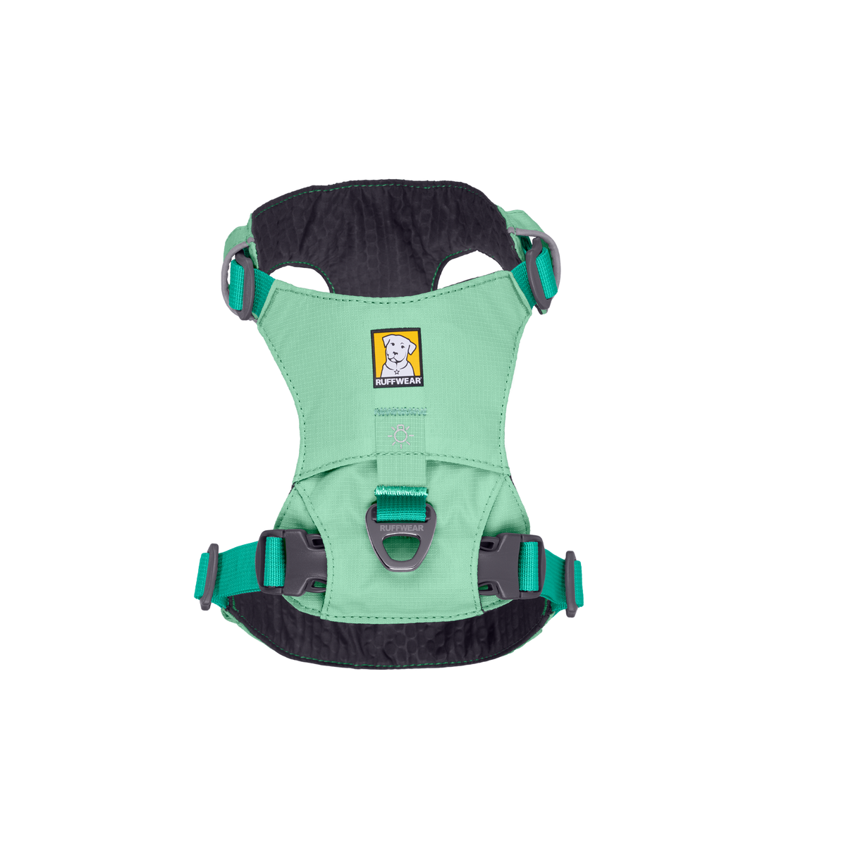 Ruffwear Hi & Light Harness Sage Green overhead view