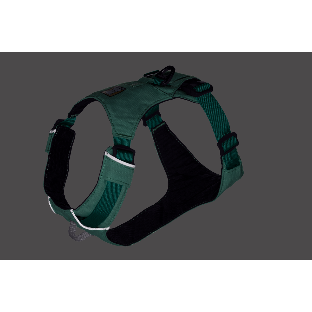 Ruffwear Hi & Light Harness Sage Green reflective trim