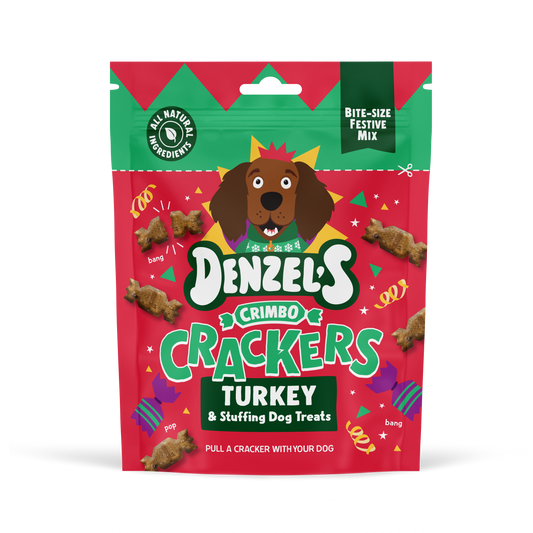 Denzel’s Crimbo Crackers - Turkey & Stuffing Dog Treats