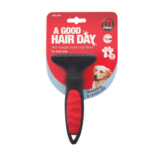 Mikki Anti-Tangle Undercoat Rake For Thick Coat - Small