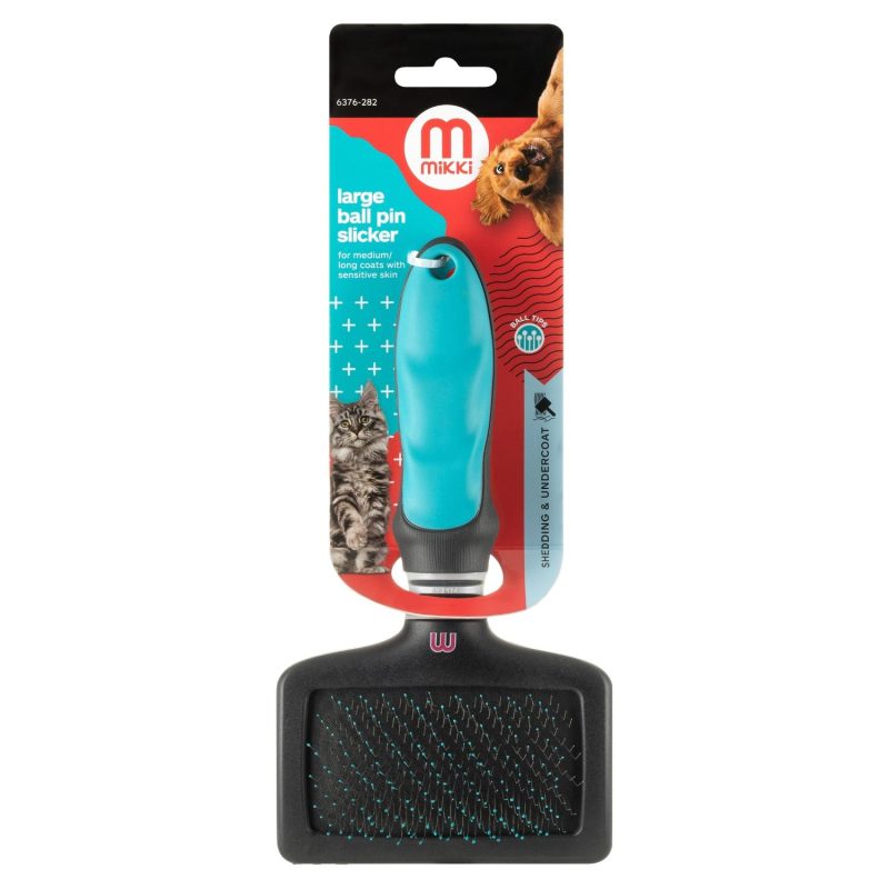 Mikki Large Ball Pin Slicker dog grooming brush