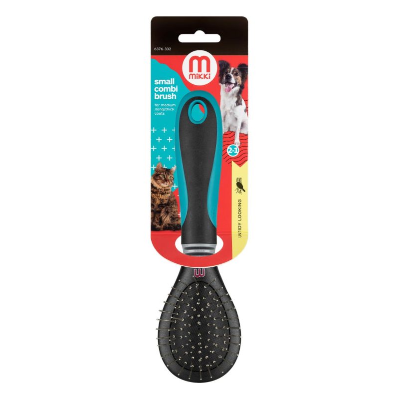 Mikki Small Combi Brush for medium/long/thick coats