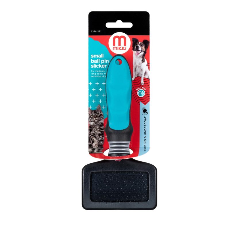 Mikki Small Ball Pin Slicker dog grooming brush