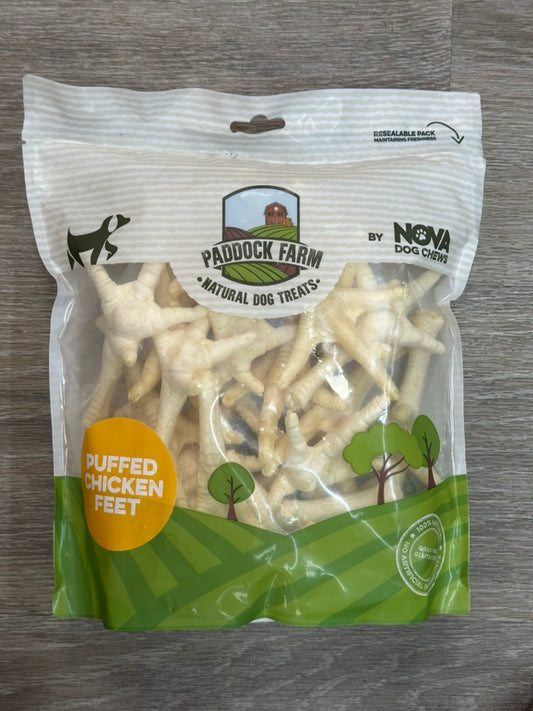 Puffed Chicken Feet Dog Treat - 250g
