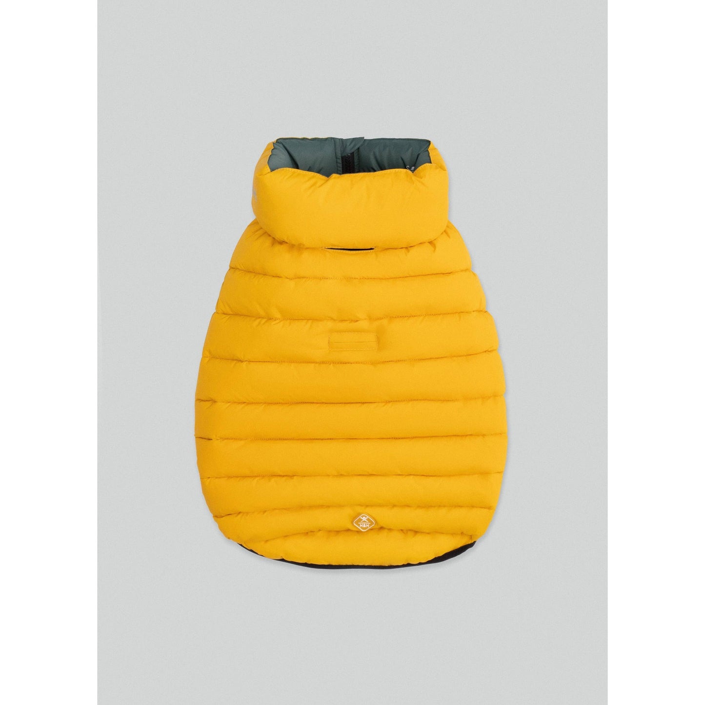 Hackett x Hugo Hudson Dog Puffer Jacket, Forest Green & Gold