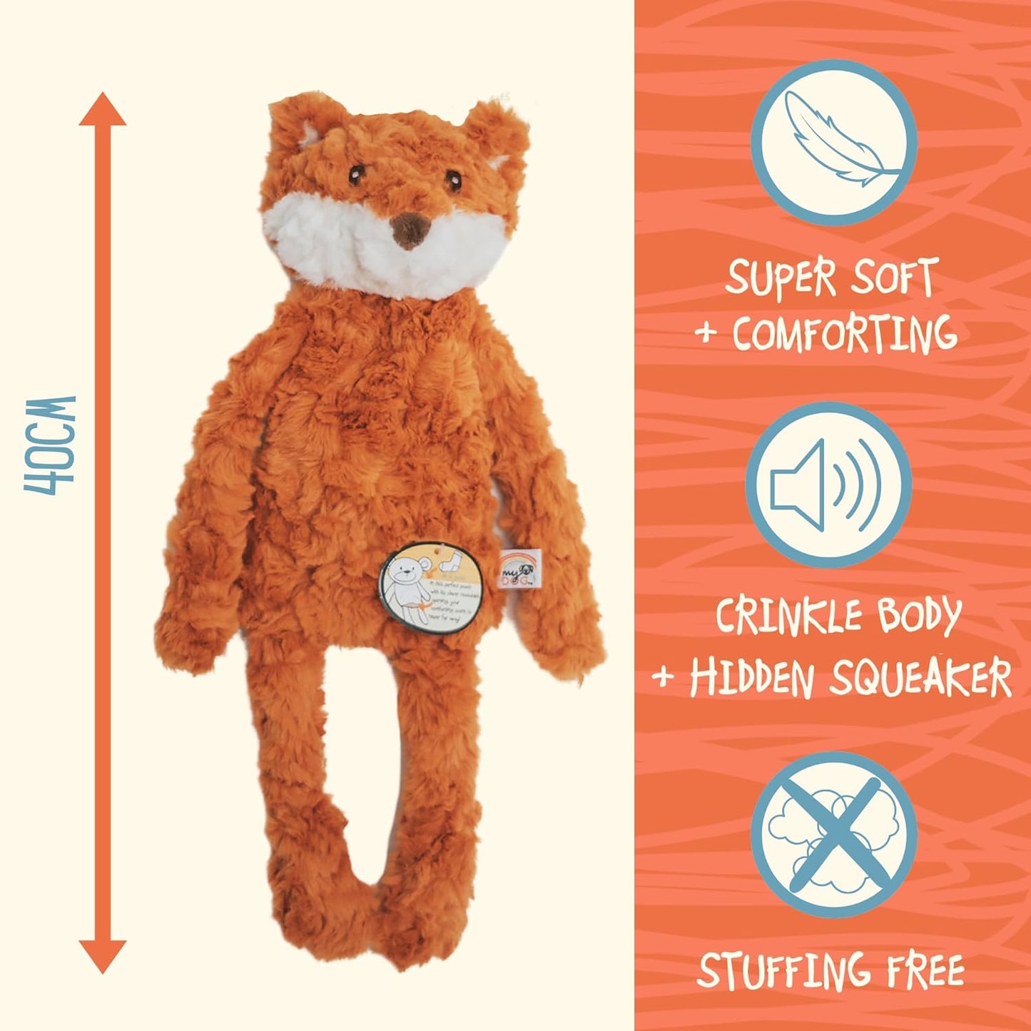 Rosewood "My Dog" Fox Dog Toy