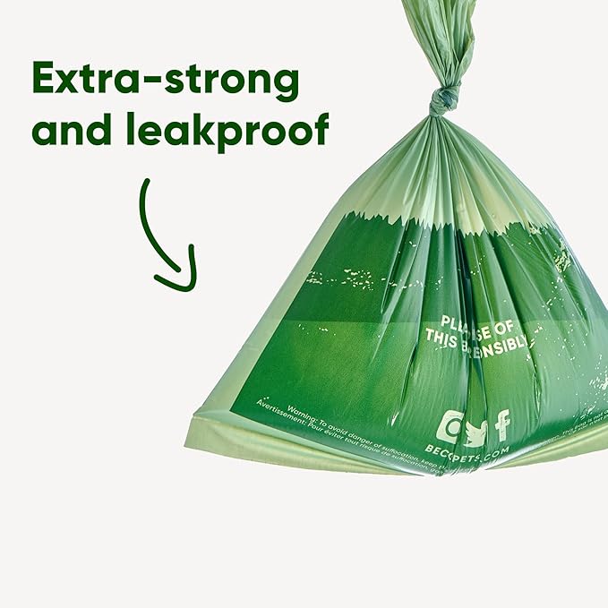 Beco Unscented Poop Bags with Handles on a roll x 60