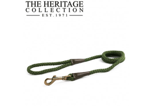 Ancol Heritage Rope Snap Lead Max 30kg 107 x 1.0cm