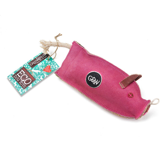Green & Wild's Peggy the Pig Dog Toy