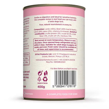 Jr Pets Complete Wellbeing Lamb & Beef Wet Food 400g JR Pets