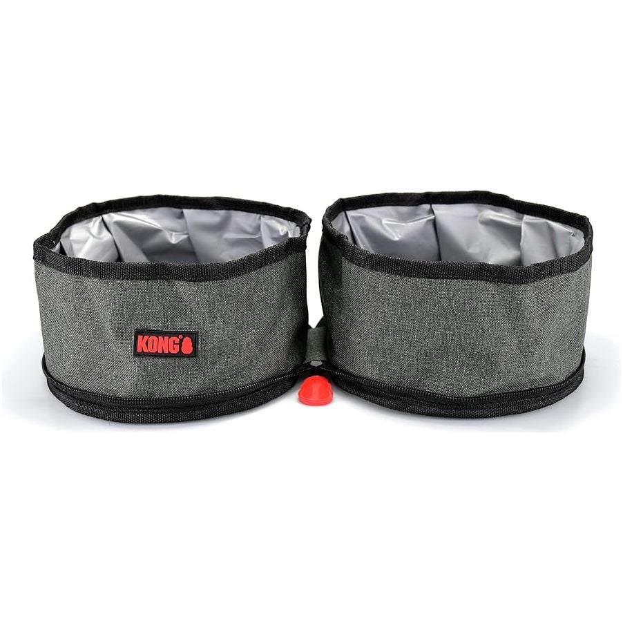 KONG Travel Fold-Up Double Bowl