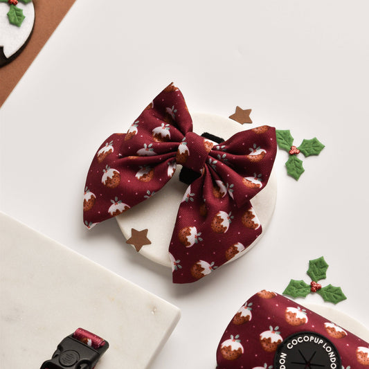 Cocopup London - Woofmas Pudding Sailor Bow Tie