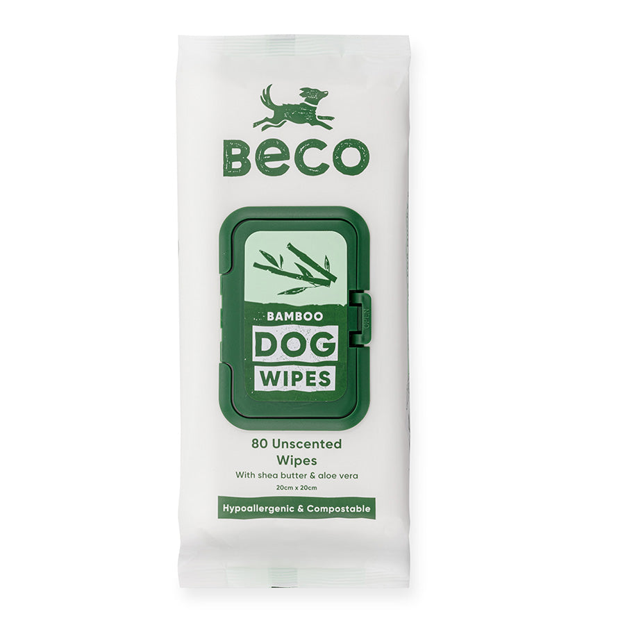 Beco Bamboo Dog Wipes - Unscented