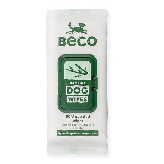 Beco Bamboo Dog Wipes - Unscented