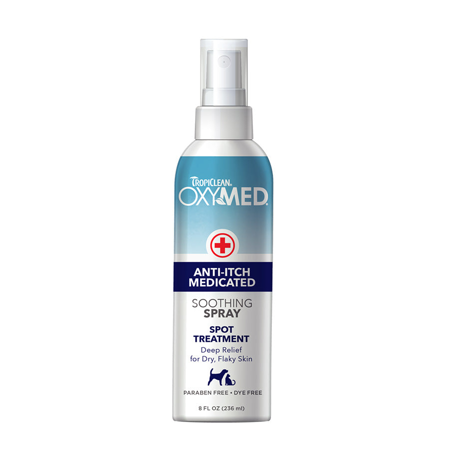 TropiClean OxyMed Hypoallergenic Anti Itch Spray for Dogs 236ml