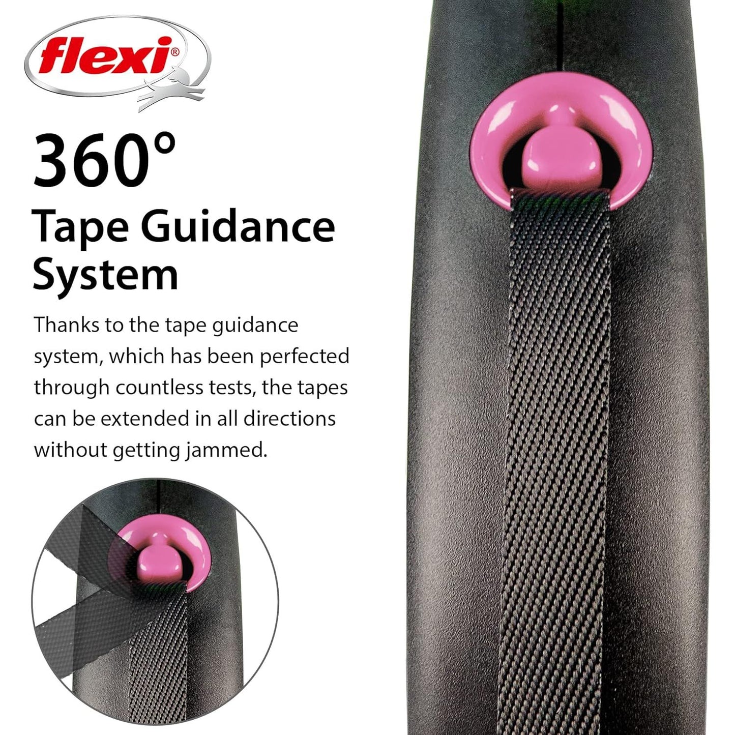 Flexi Black Design Tape Pink Medium 5m