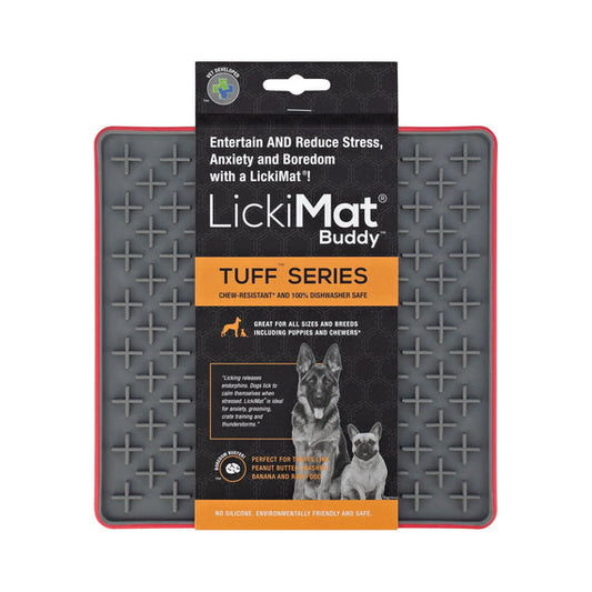LickiMat Tuff Buddy Feeding Mat Red 20cm