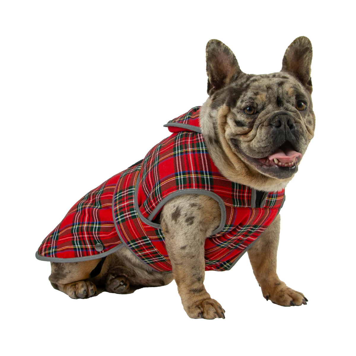 Ancol Heritage Collection red tartan fleece lined dog coat