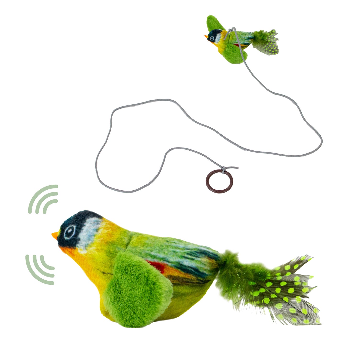 Ancol Heritage Chirping Greenfinch Cat Toy