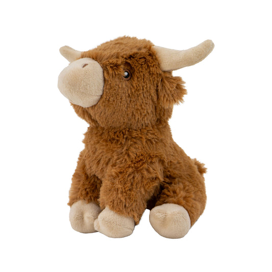 Ancol Small Bite Highland Cow Dog Toy