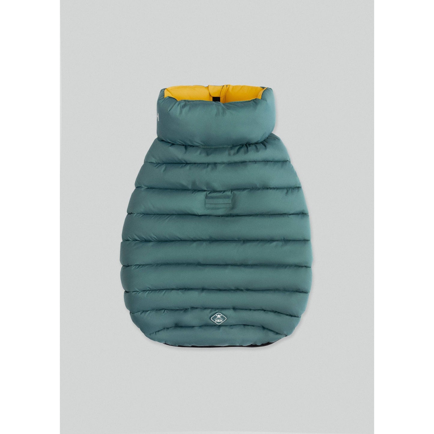 Hackett x Hugo Hudson Dog Puffer Jacket, Forest Green & Gold