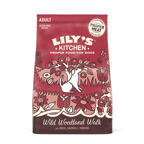 Lilys Kitchen Wild Woodland Walk with Duck Venison and Salmon Dry Dog Food 2.5kg