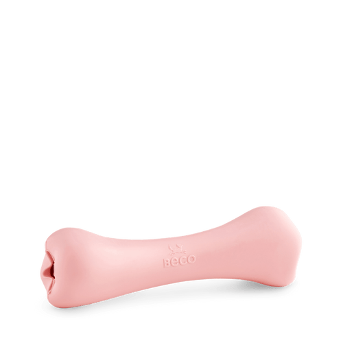 Beco Natural Rubber Chew Bone Pink