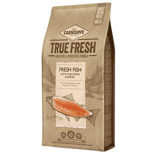 Carnilove True Fresh Dog Food - Fresh Fish with chickpeas & apple - 4kg