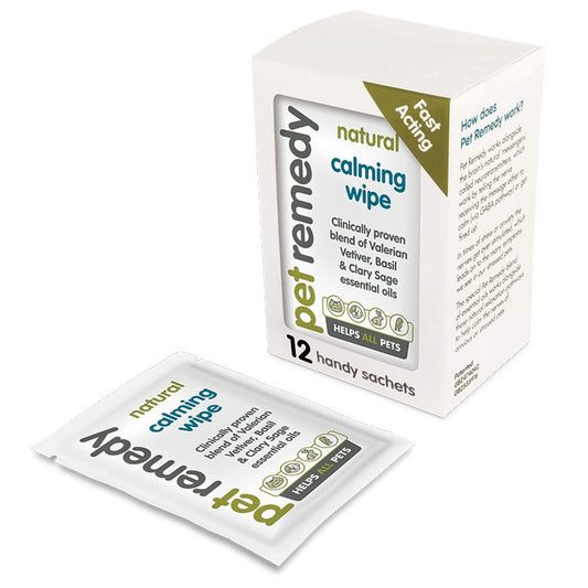 Pet Remedy Natural Calming Wipes - Pack of 12