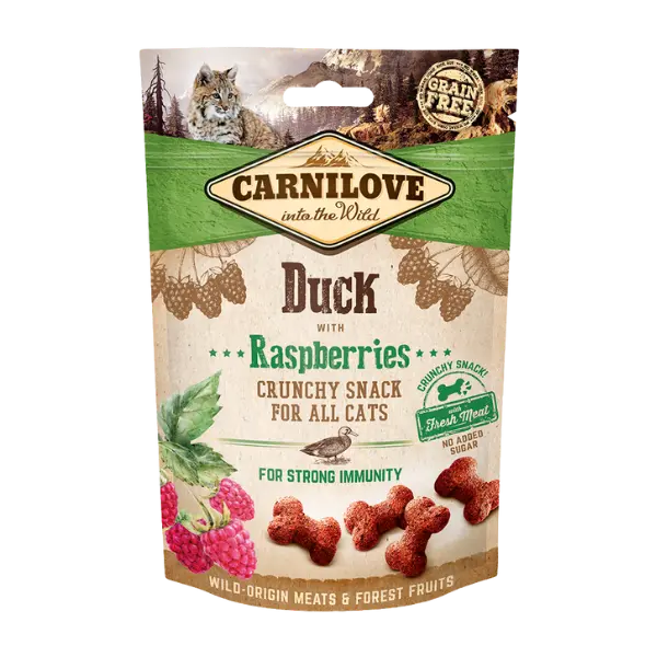 Carnilove Cat Treats Duck With Raspberries Crunchy Carnilove