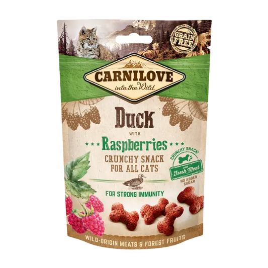 Carnilove Cat Treats Duck With Raspberries Crunchy Carnilove