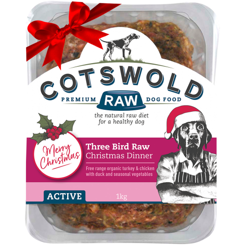 80/20 Adult Working Active Christmas 3 Bird Raw 500g Mince