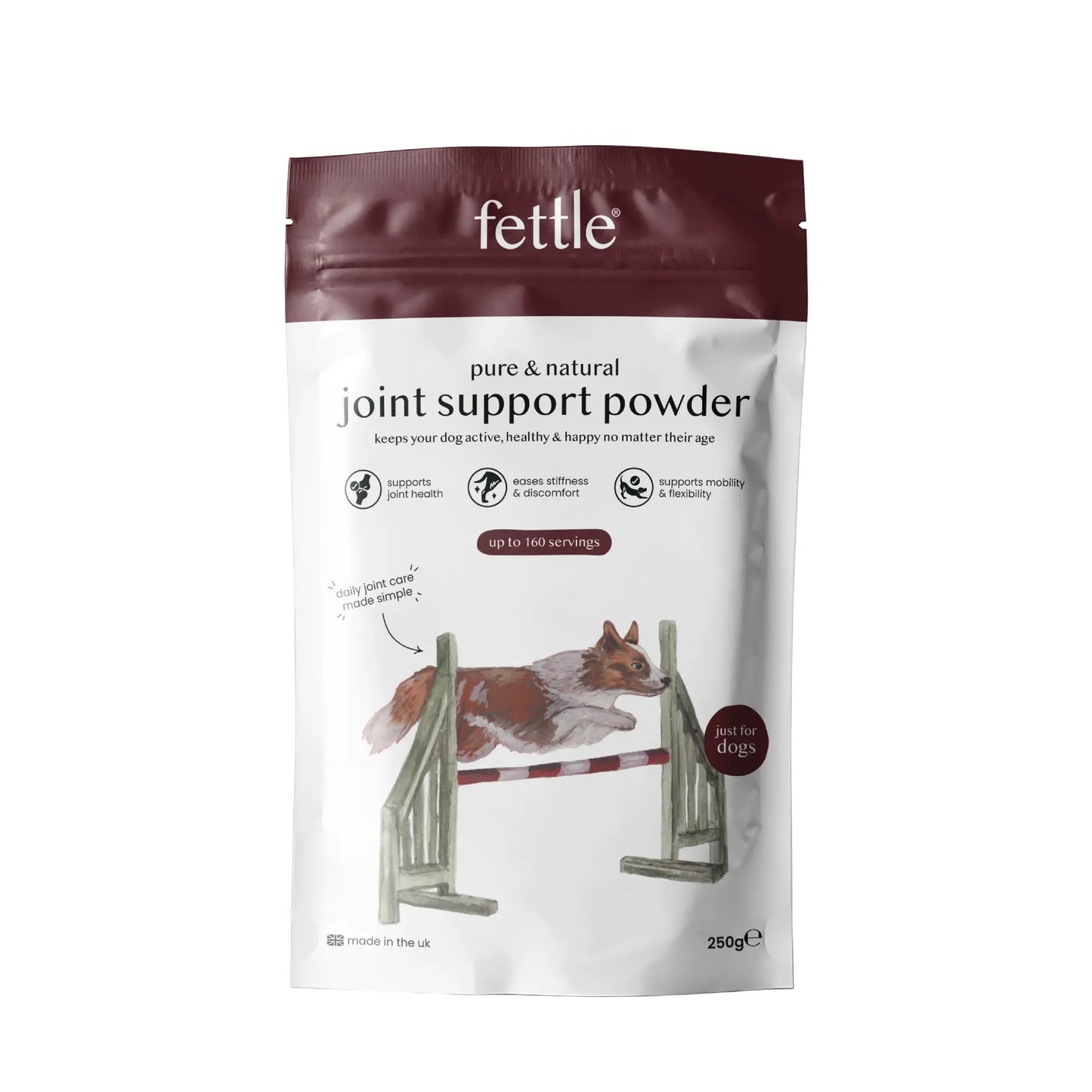 Fettle Pure And Natural Joint Support Powder 250g Fettle
