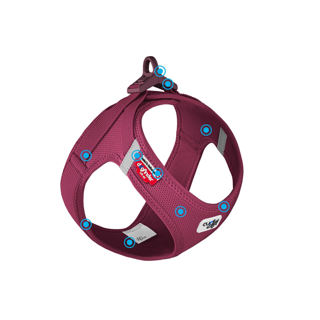 Curli Vest Dog Harness Clasp Air-Mesh Comfort Vest with Secure Buckle and Breathable Mesh