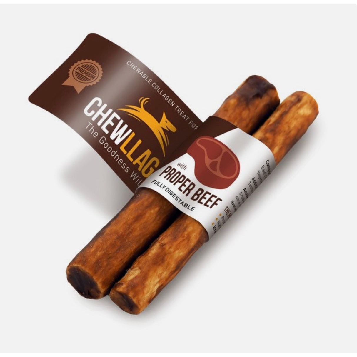 Chewllagen Collagen Beef Flavour Rolls 2 Pack 50g Origin Pets Longton