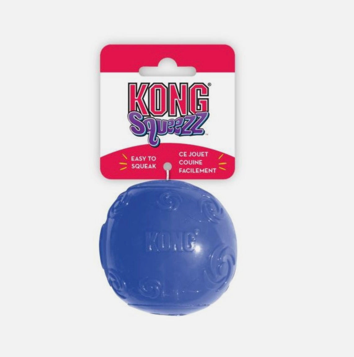 Kong Sqeezz Ball Medium Red