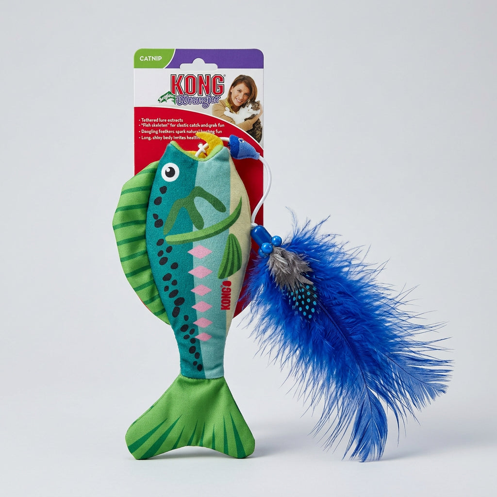 Kong Wrangler Angler Fish Assorted Cat Toy