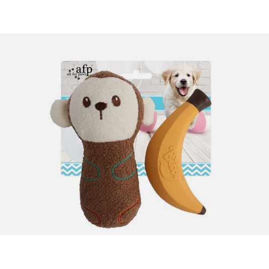 All For Paws Little Buddy Happy Monkey 2pk Toy All For Paws