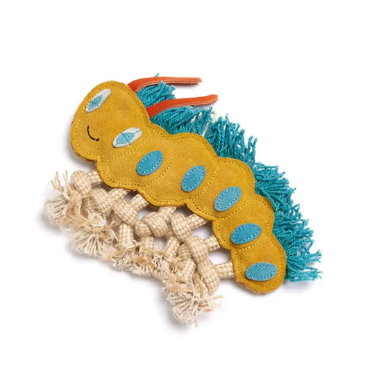 Green And Wilds Clara The Caterpillar Eco Dog Toy Green & Wild's