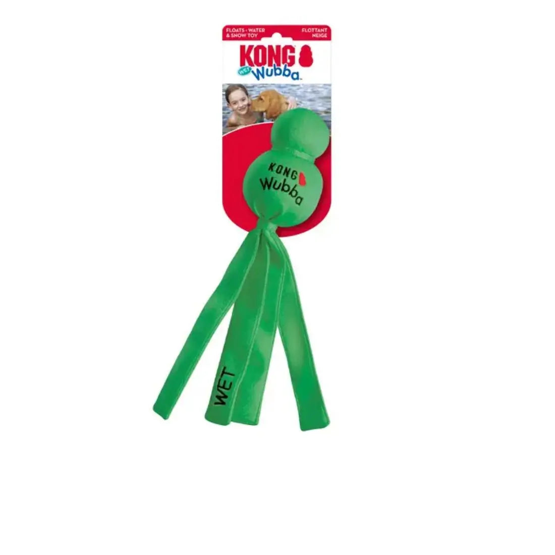 Kong Wubba Ballistic Dog Toy Large Assorted Colours KONG