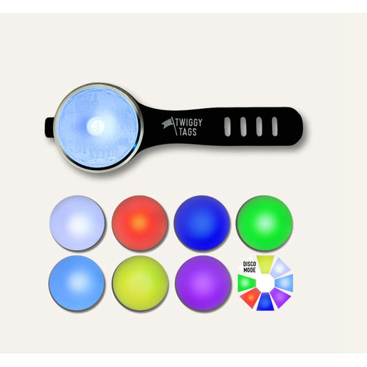 Twiggy Tags TrekBright Light-Up Collar Small