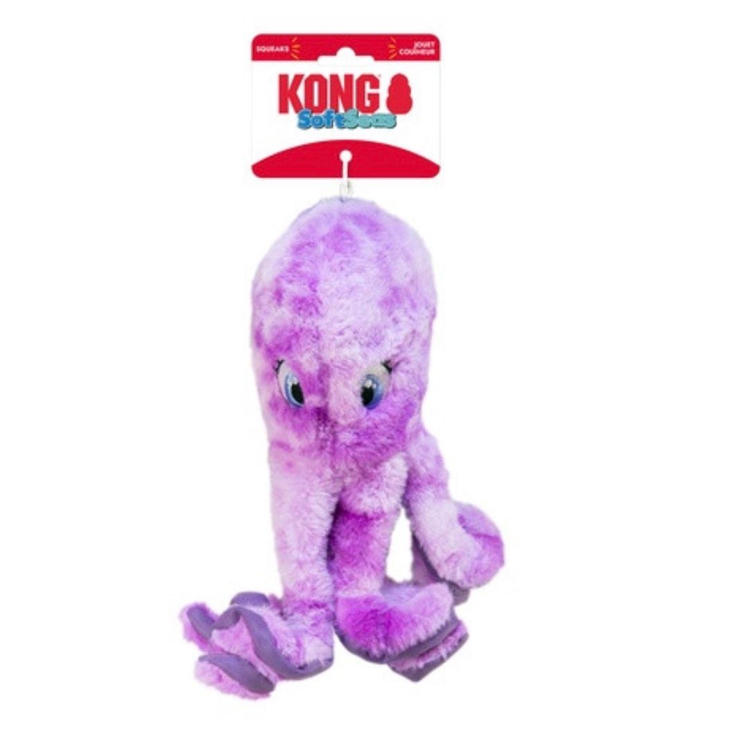 Kong SoftSeas Octopus Large Dog Toy Purple