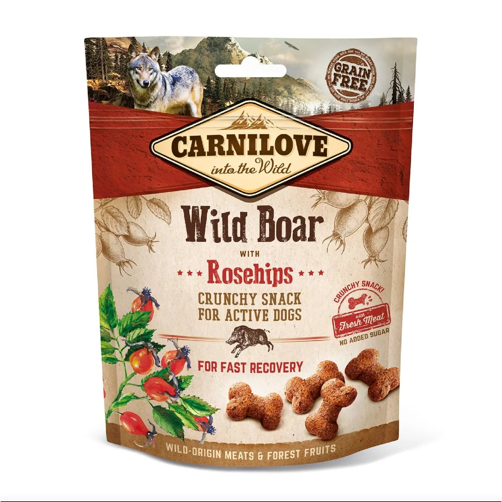 Carnilove Wild Boar with Rosehips Dog Treat Bern Pet Foods