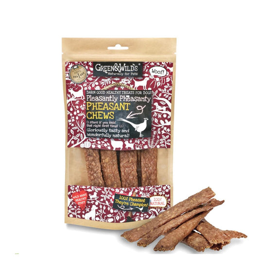 G&W Pleasantly Pheasanty Pheasant Chews 100g Green & Wild's