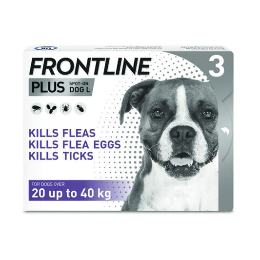 Frontline Plus spot on L 20-40 kg x 3