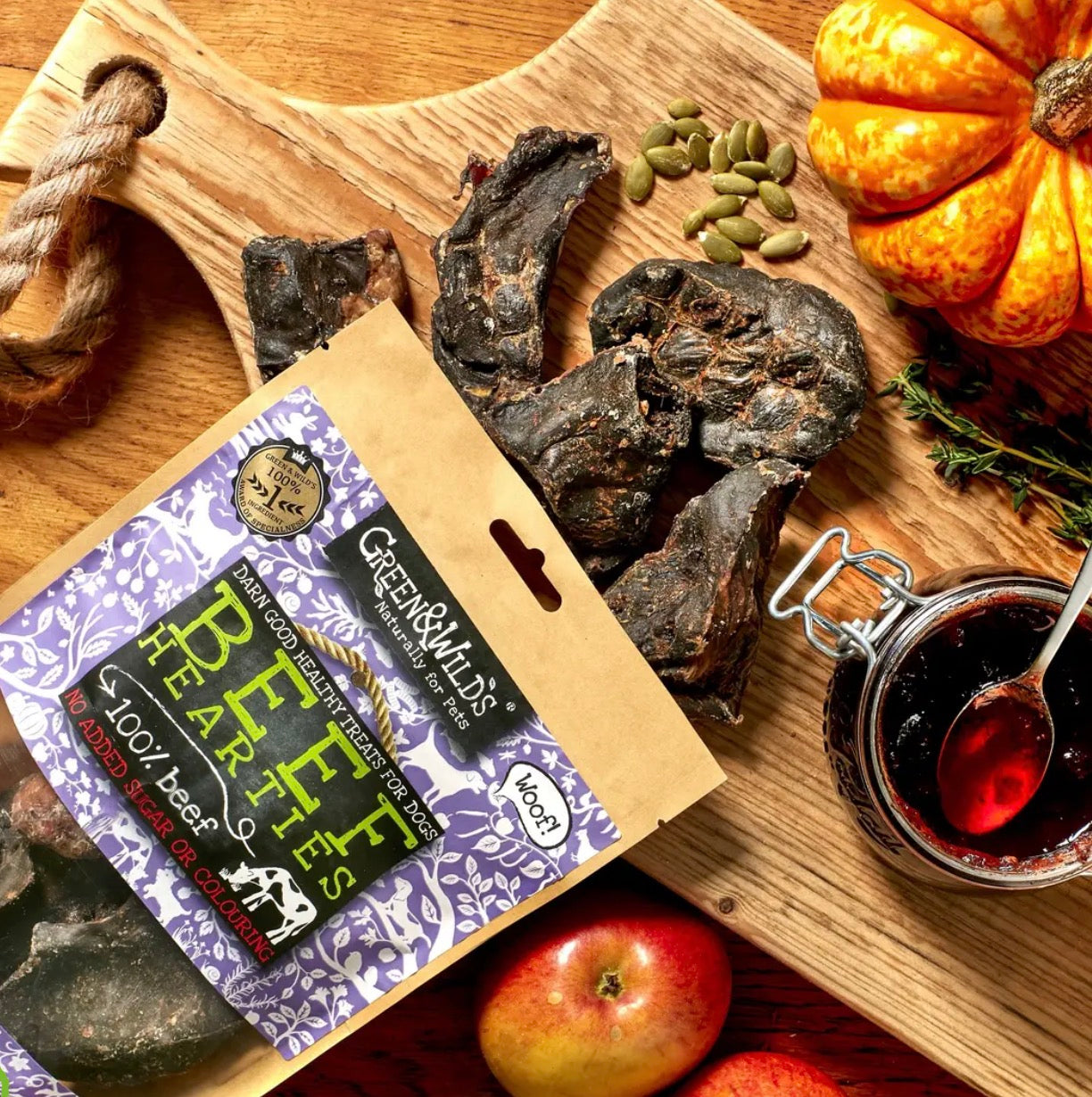 Green & Wilds Beef Hearties Treats For Dogs Origin Pets Longton