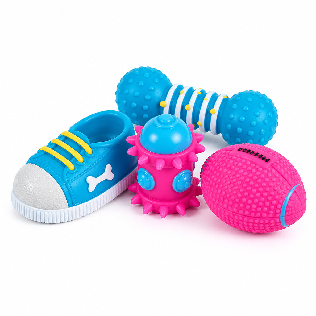 Ancol Small Bite Vinyl Puppy Selection 4pc pack