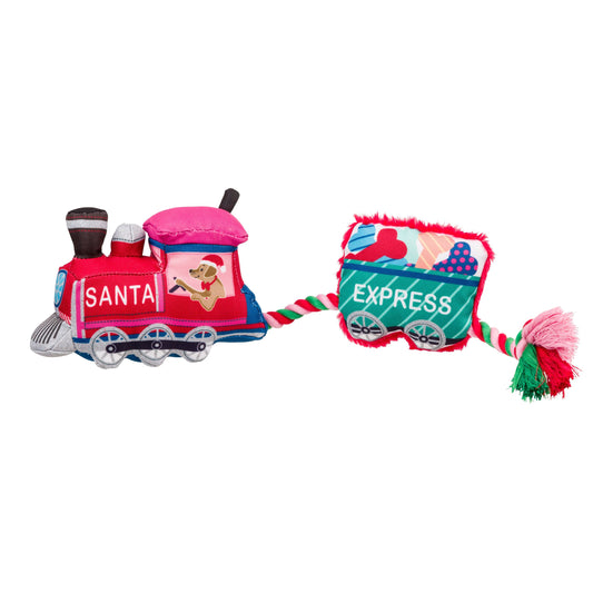 House Of Paws Merry And Bright Santa Paws Express Dog Toy